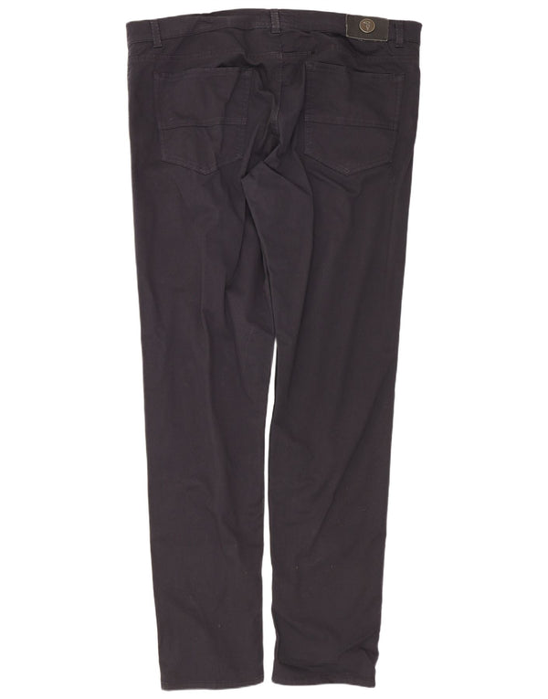 Trussardi Herre Slim Casual Bukser W42 L35 Sort Bomuld