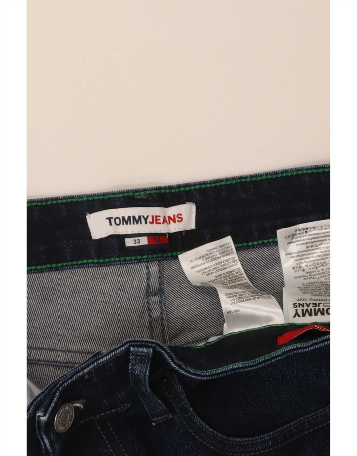 Tommy Hilfiger Herre Slim Jeans W33 L32 Marineblå Bomuld