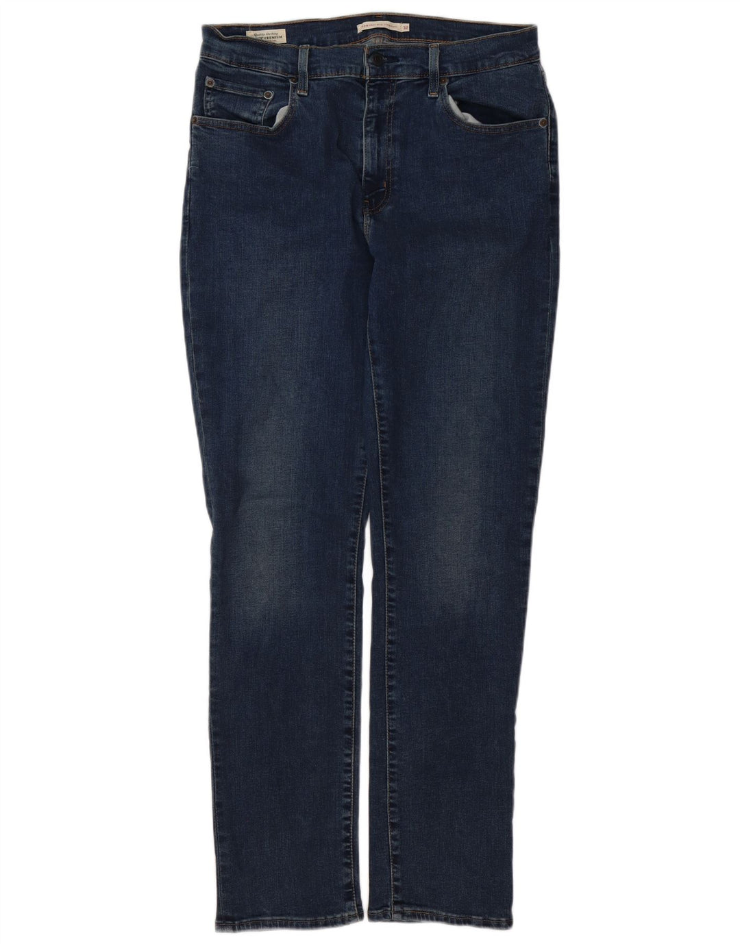 LEVI'S Dame 724 Højtaljede lige jeans W32 L32 Blå Bomuld