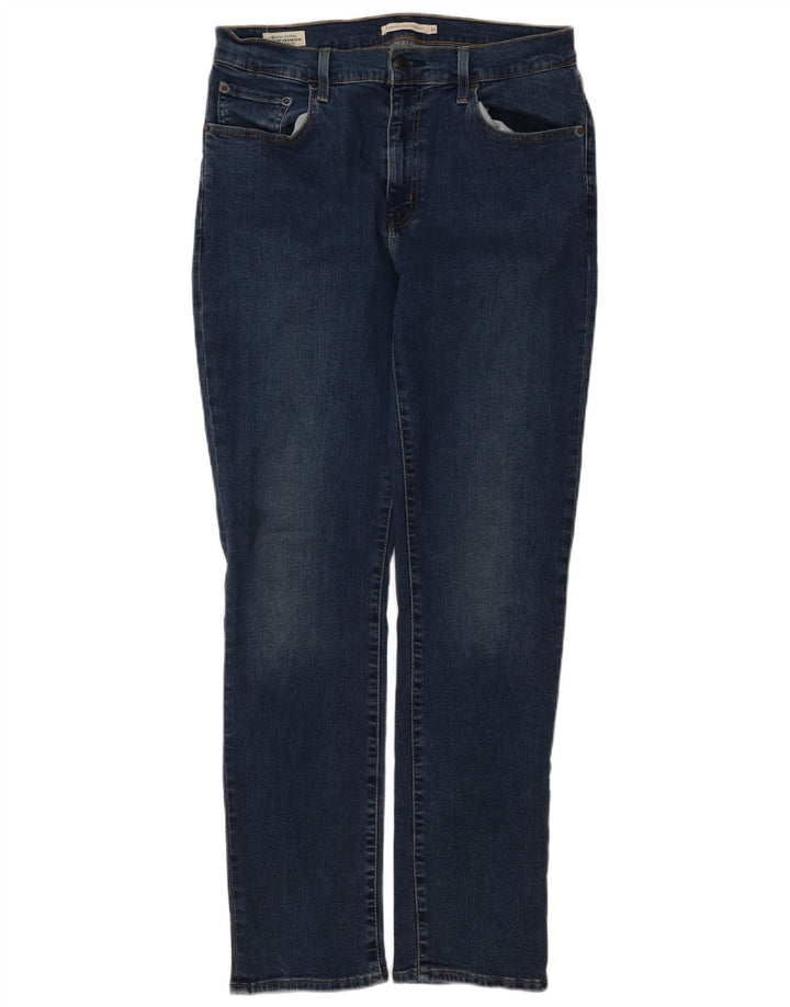 LEVI'S Dame 724 Højtaljede lige jeans W32 L32 Blå Bomuld