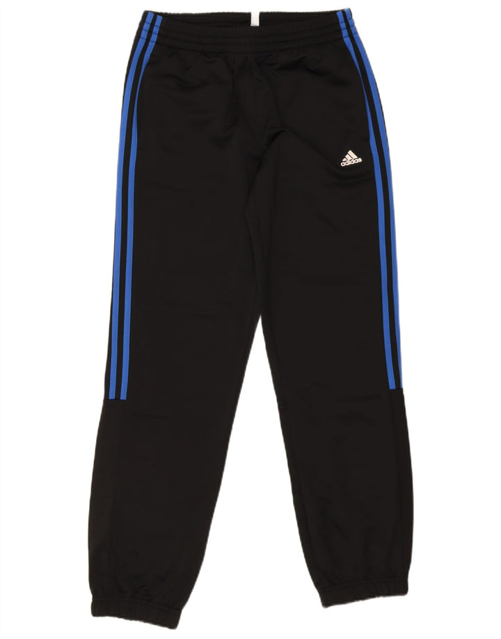 Adidas Drenge Træningsdragt Bukser Joggers 13-14 År Sort Polyester