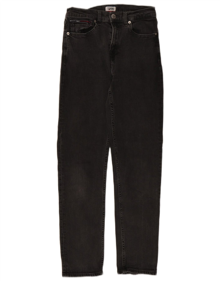 Tommy Hilfiger Dame Slim Jeans W26 L27 Sort Bomuld