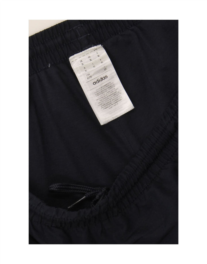 ADIDAS Mens Tracksuit Trousers Joggers XL Navy Blue Polyester