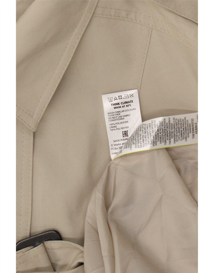 Marks & Spencer Trench Coat til kvinder UK 24 4XL Grøn Polyester