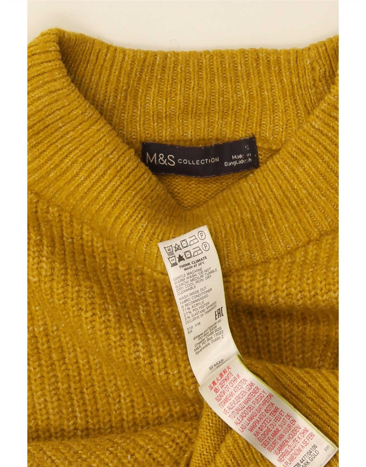 Marks & Spencer Dame sweater med rund hals DK 10 Lille Gul