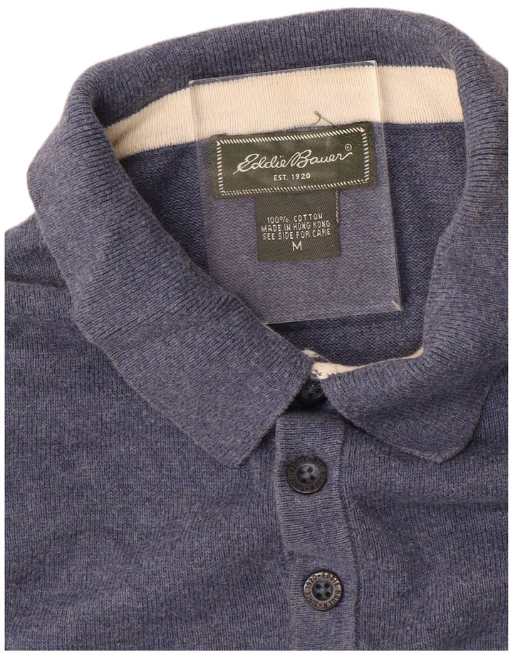 EDDIE BAUER Poloshirt til mænd Medium blå bomuld