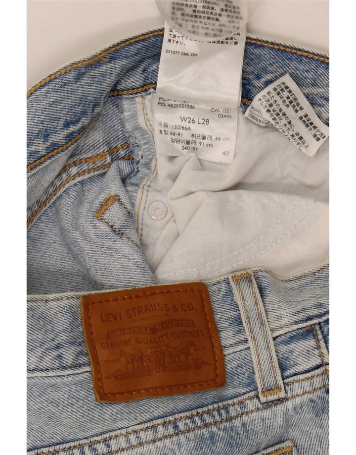 Levi's Dame Wedgie Straight Jeans W26 L28 Blå Bomuld