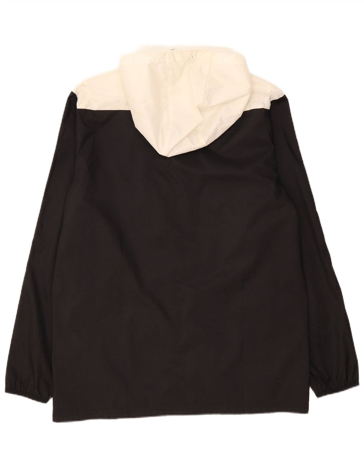 Adidas Regnjakke med hætte til mænd UK 38 Medium Sort Colourblock Polyester