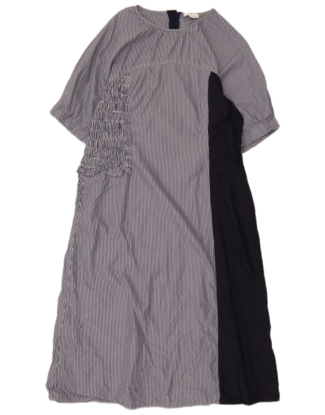 COS Dame Maxikjole EU 44 XL Marineblå Nålestribet bomuld