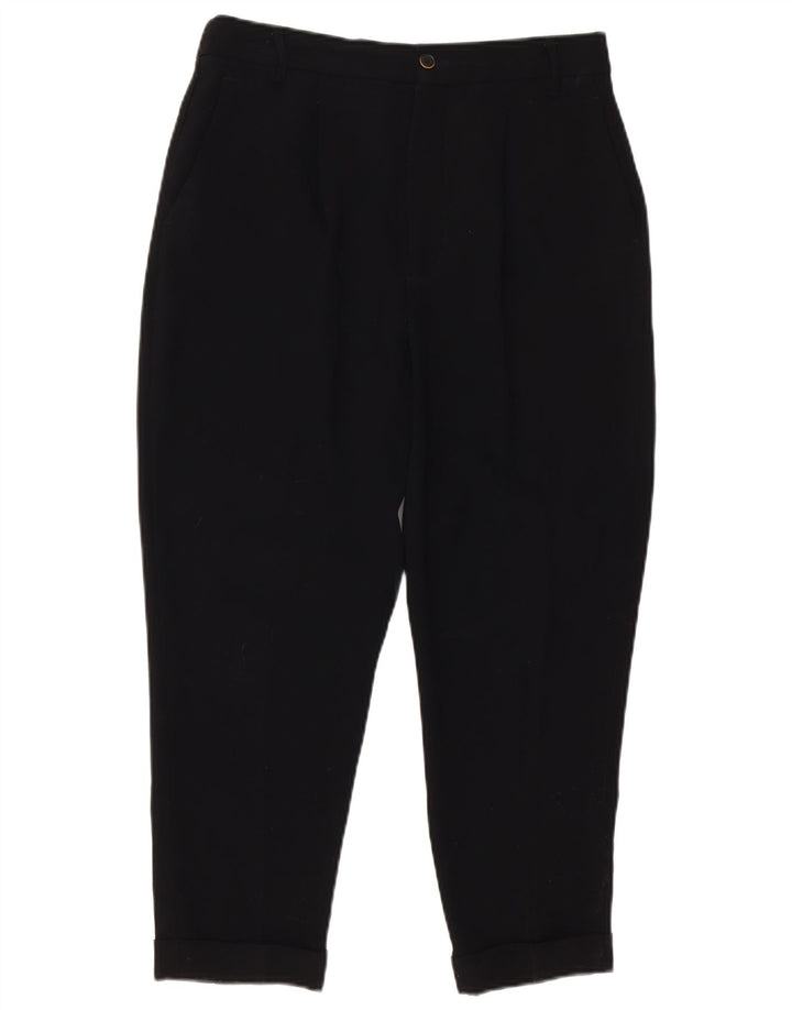 Zara Dame tilspidsede Capri Bukser Medium W30 L23 Sort