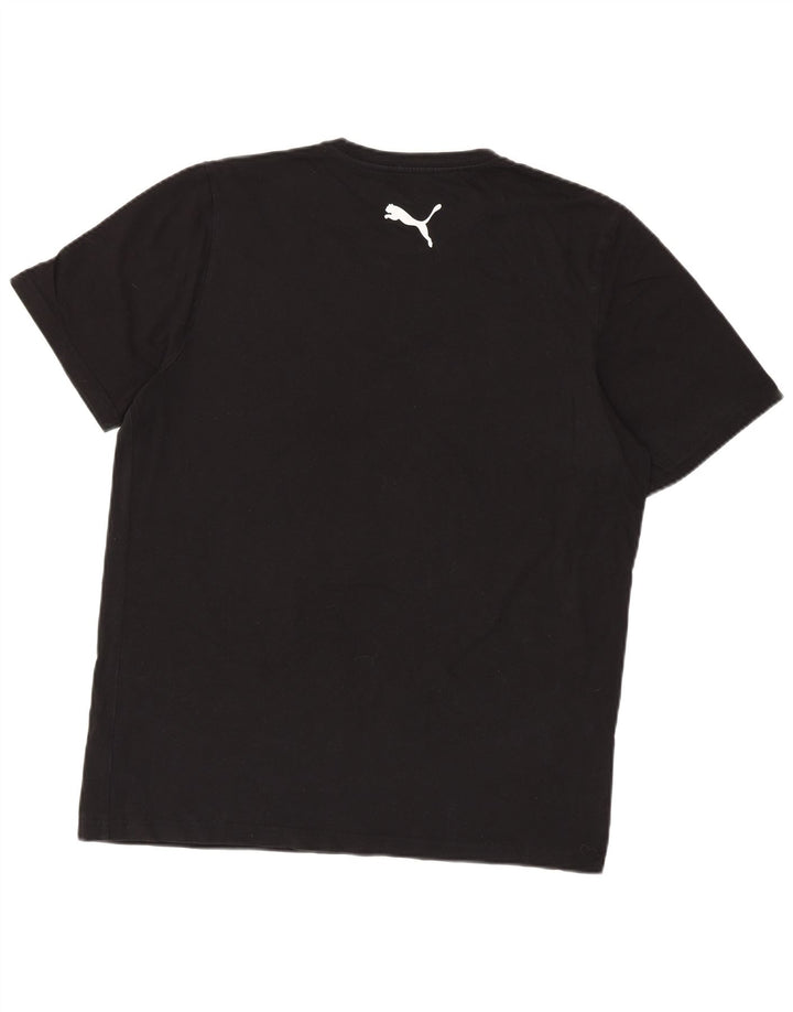 Puma Herre T-Shirt Top Stor Sort Bomuld