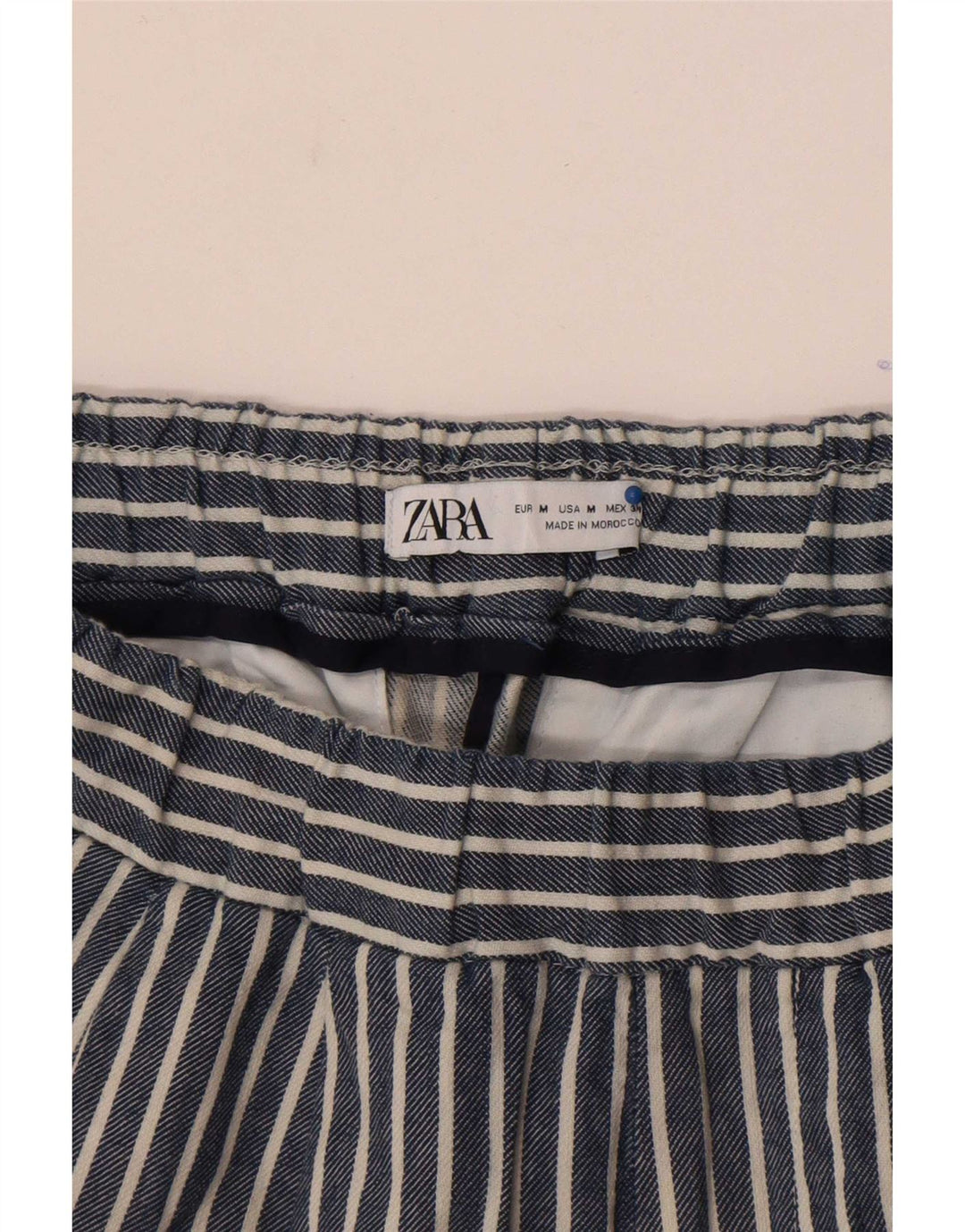 Zara Herre Sportshorts Medium Navyblå stribet