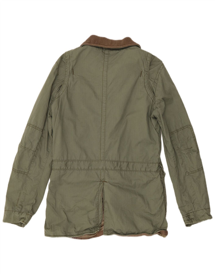 G-Star Womens Utility Jacket UK 14 Large Green Cotton