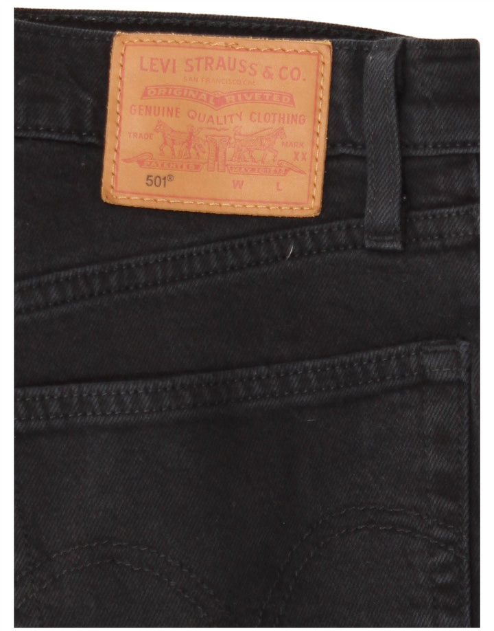 Levi's Herre 501 Straight Jeans W28 L27 Sort