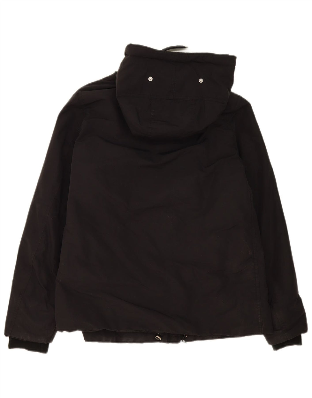 Zara Dame Hætte Oversized Polstret Jakke UK 10 Small Black