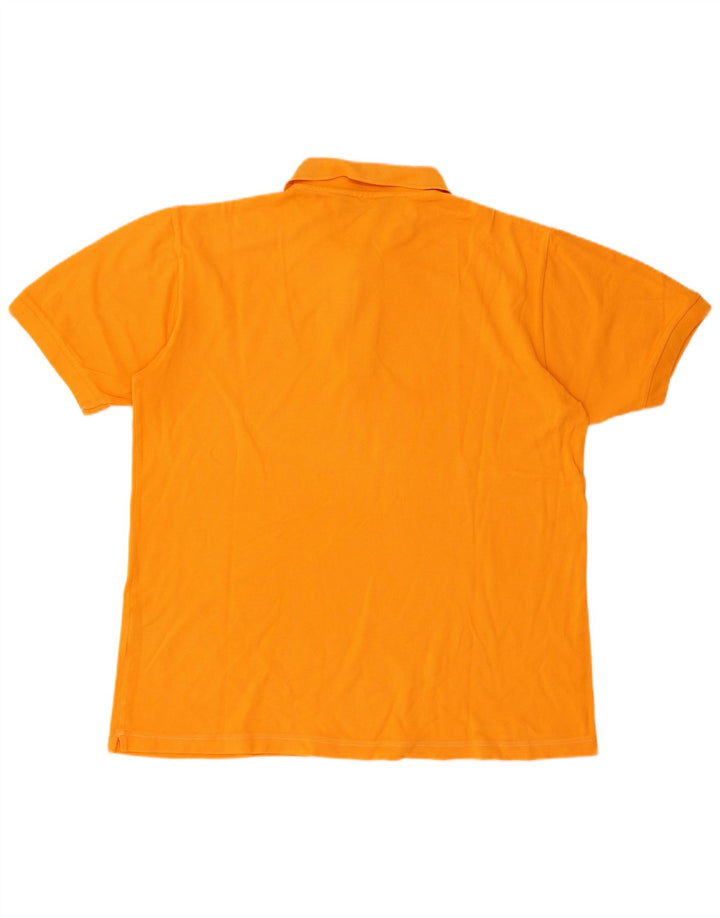 Kappa Herre Kortærmet Regular Polo Shirt Stor Orange Bomuld