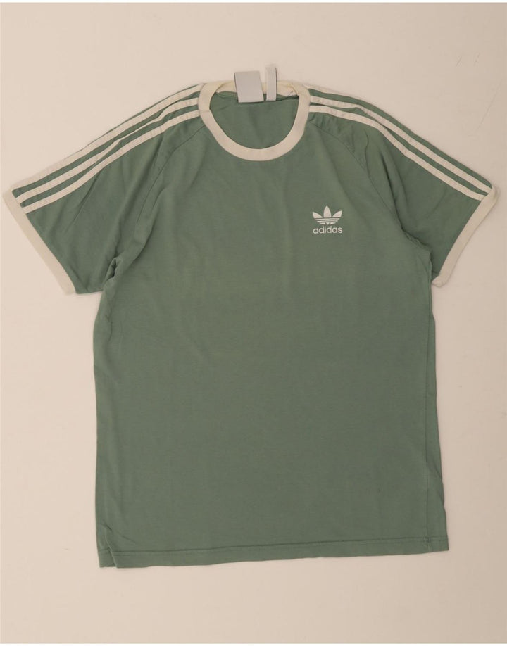 Adidas Herre T-Shirt Top Stor Grøn Bomuld