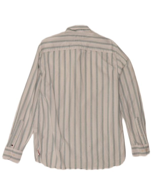 Tommy Hilfiger Herre Regular Fit skjorte Medium hvid stribet bomuld
