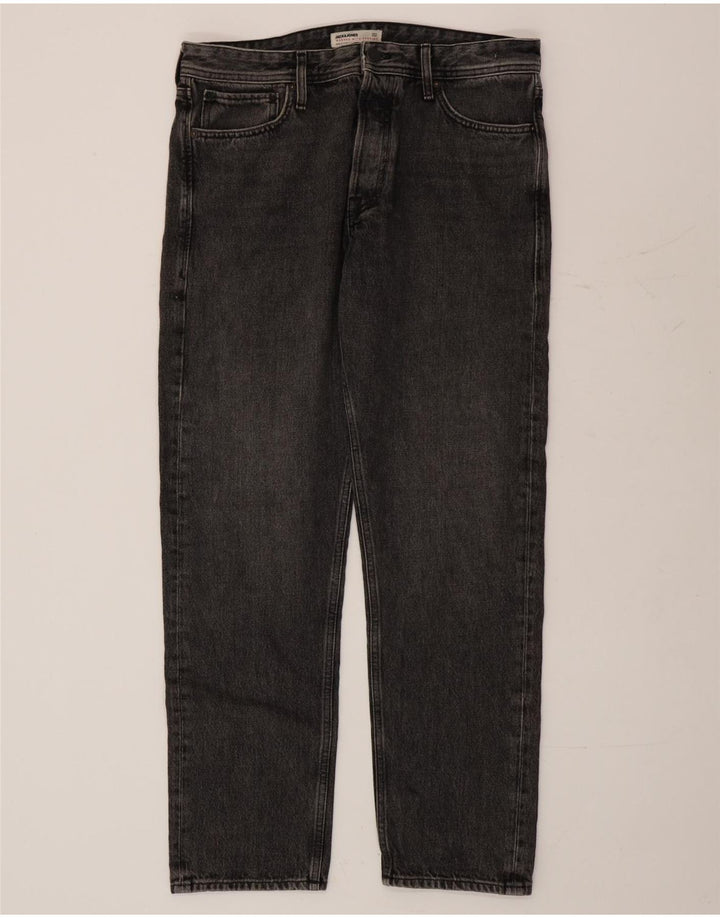 Jack & Jones Straight Jeans til mænd W32 L32 Grå bomuld