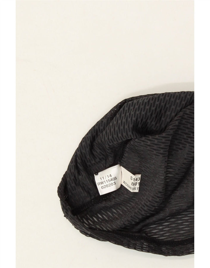 REEBOK Womens Vest Top UK 12 Medium Black Geometric Polyester Vintage Reebok and Second-Hand Reebok from Messina Hembry 