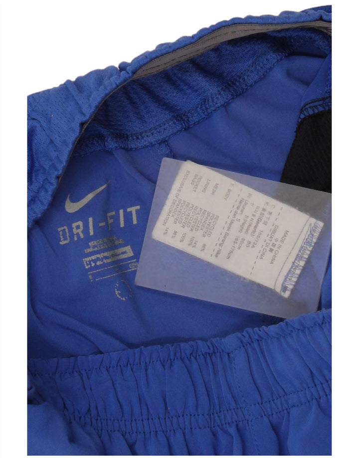Nike Herre Dri Fit Sportshorts Små Blå Colourblock Polyester