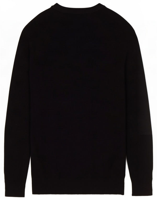 Esprit Mens Boat Neck Jumper Sweater Large Black Cotton