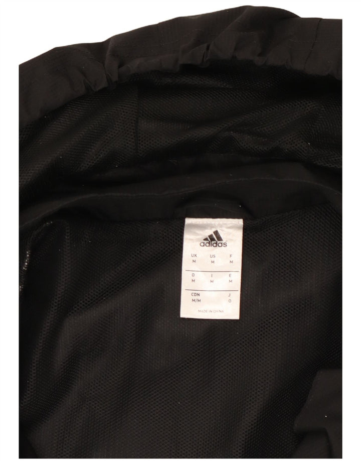 ADIDAS Træningsdragt med hætte til mænd, topjakke Medium Sort Colourblock Polyester