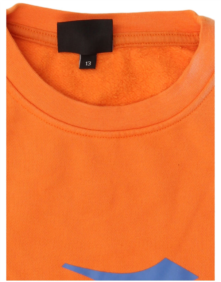 Diadora Boys Grafisk Sweatshirt Jumper 12-13 år Orange