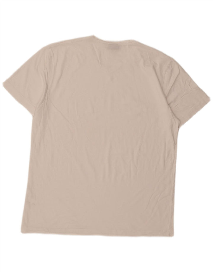 Fila Mens T-Shirt Top XL White Cotton