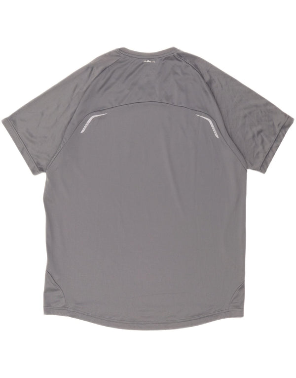 Adidas Herre grafisk T-shirt Top XL Grå Polyester