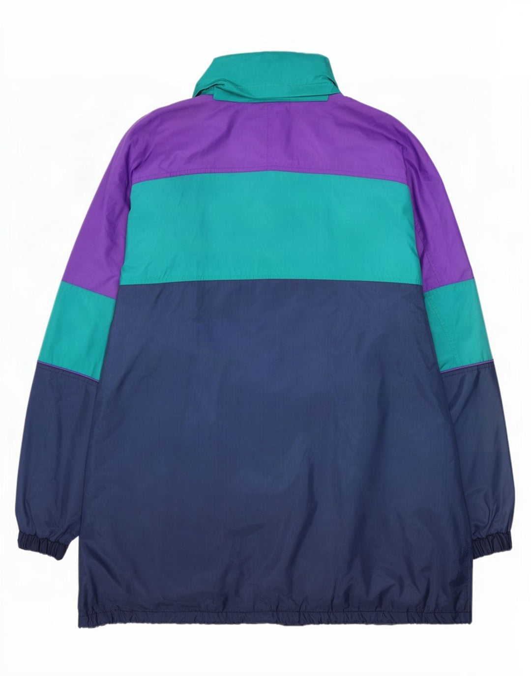 Master Træningsdragt med hætte til mænd Topjakke XL Blå Colourblock Nylon