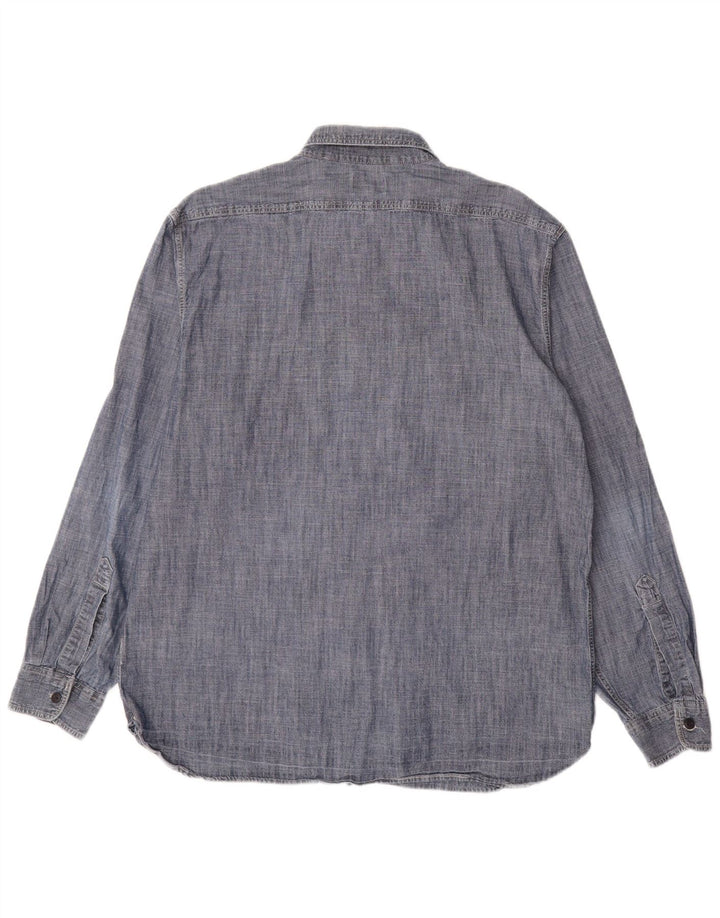 DOCKERS Herreskjorte Large Navy Blue