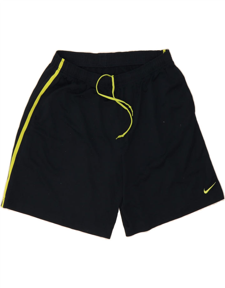 NIKE Mens Sport Shorts Large  Navy Blue Polyester Vintage Nike and Second-Hand Nike from Messina Hembry 