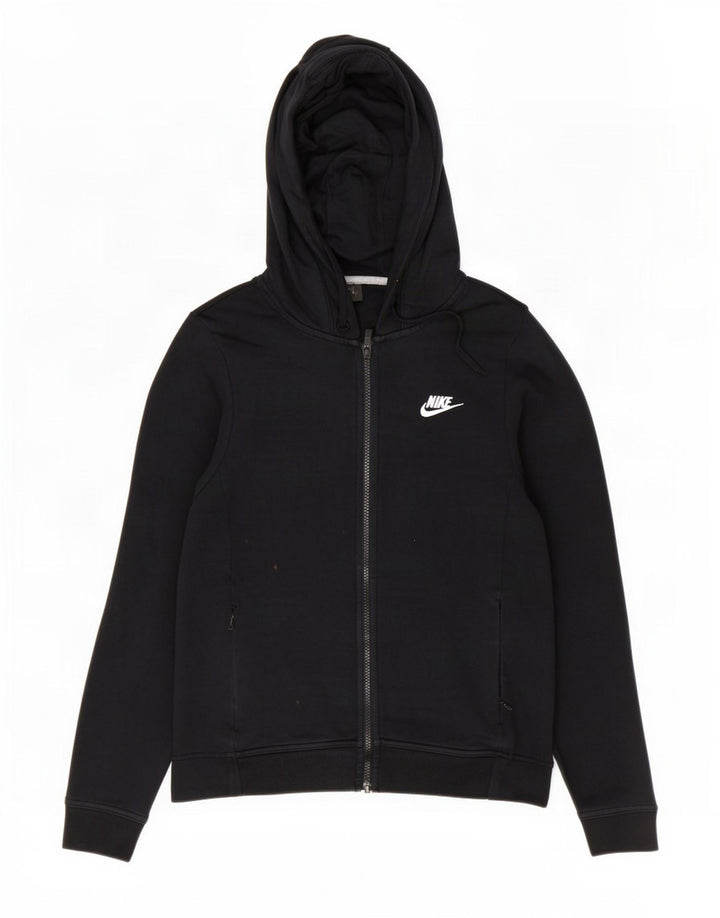 Nike hættetrøje med lynlås til mænd mellem sort bomuld
