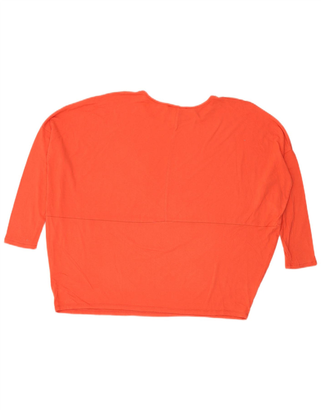 Dacks oversize top til kvinder 3/4 ærmer UK 10 Small Orange Viscose