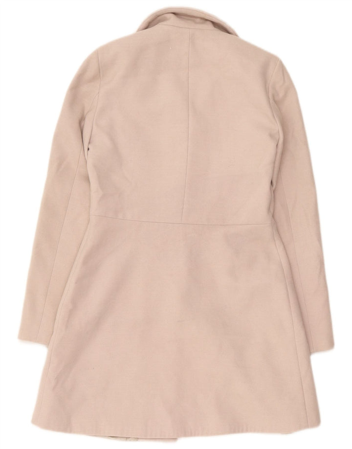 Oasis Dame Overfrakke UK 6 XS Off White Polyester