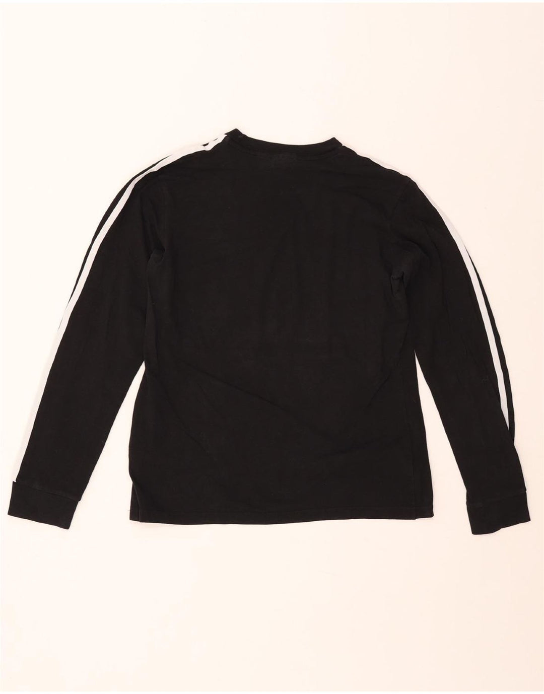 ADIDAS Dame Top Langærmet UK 14 Medium Sort Bomuld