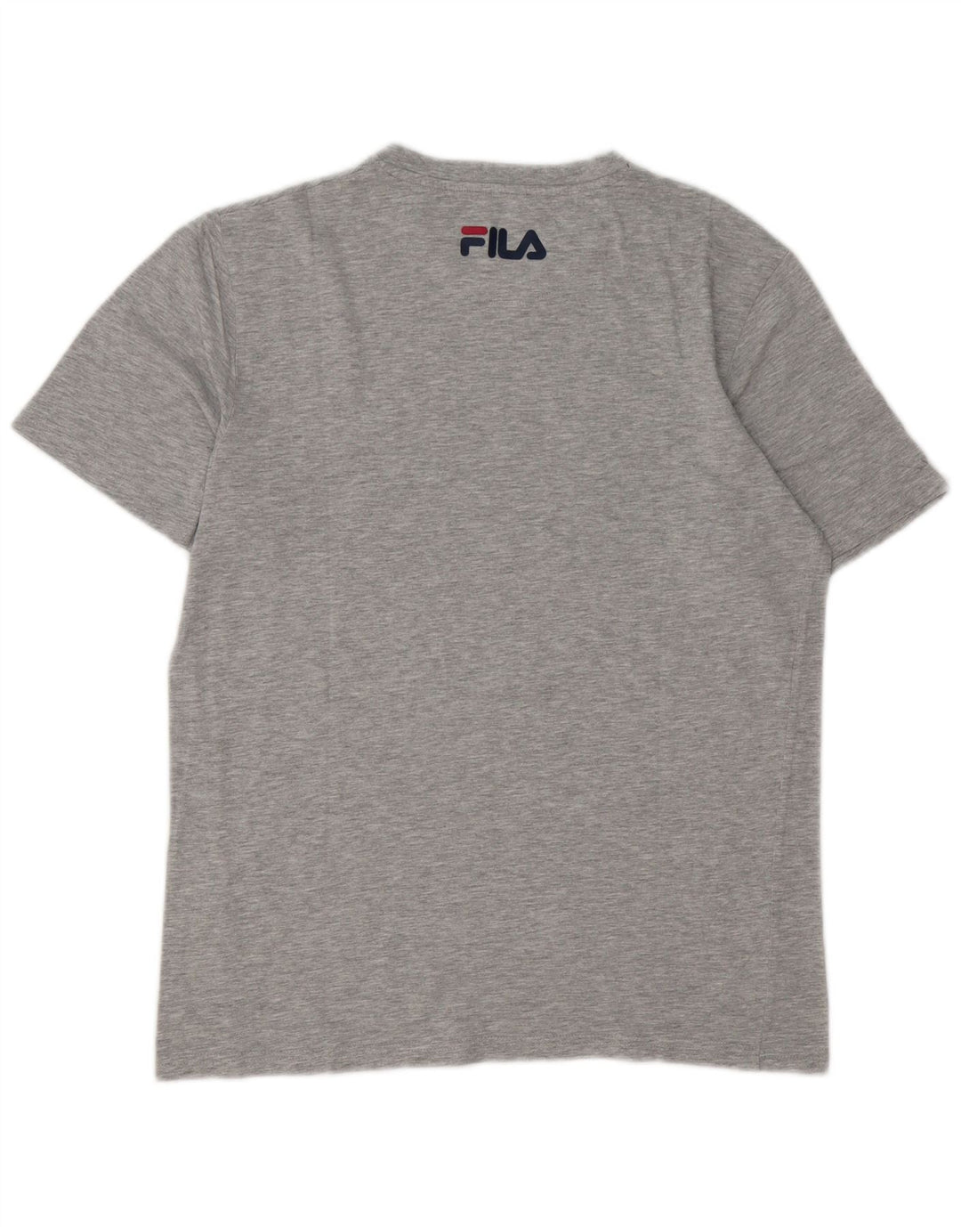Fila Herre grafisk T-shirt Top Medium Grey Flecked Bomuld