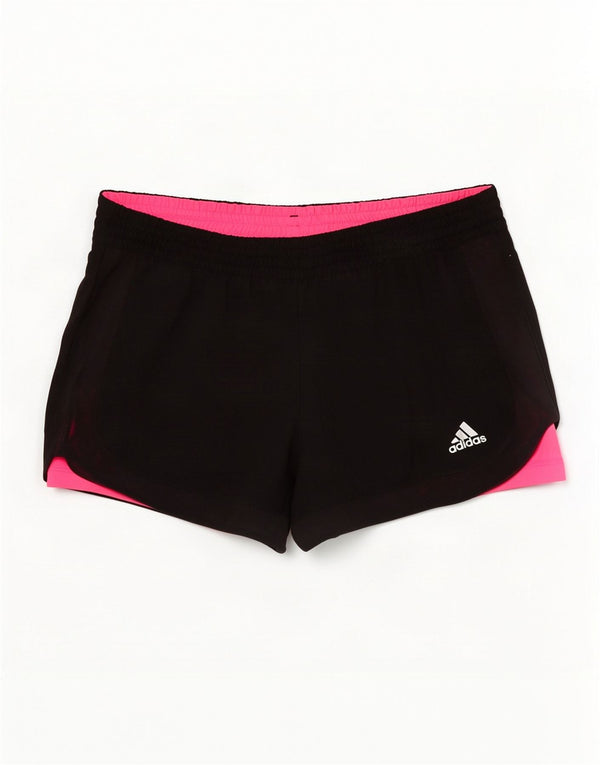 Adidas Dame Climalite Sports Shorts UK 8/10 Small Black Polyester