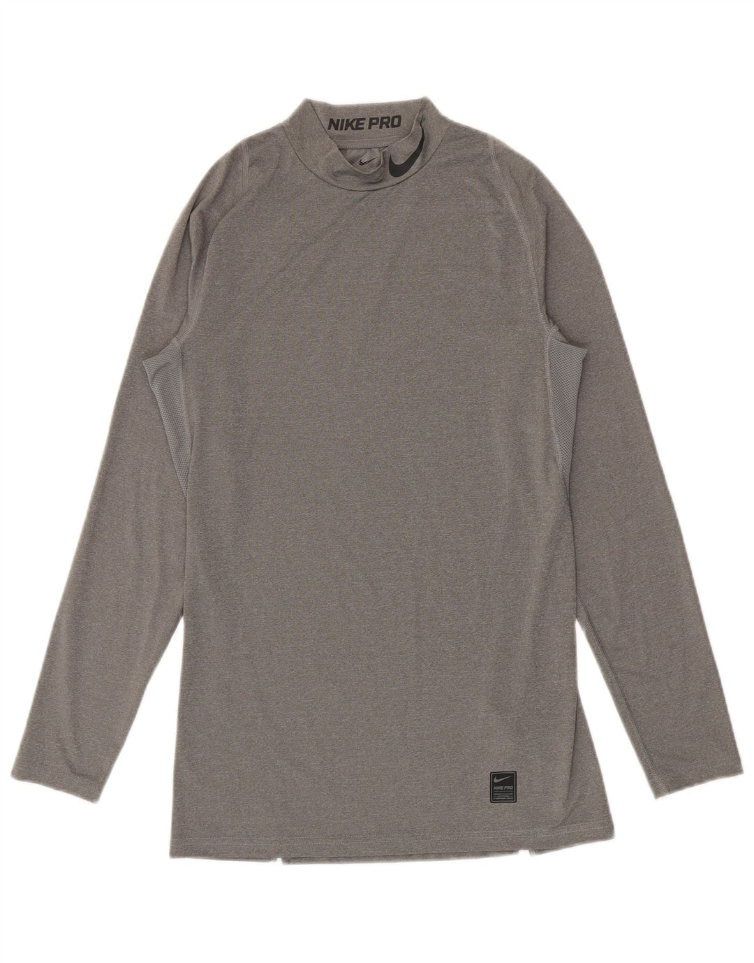 Nike Herre grafisk top langærmet stor grå polyester