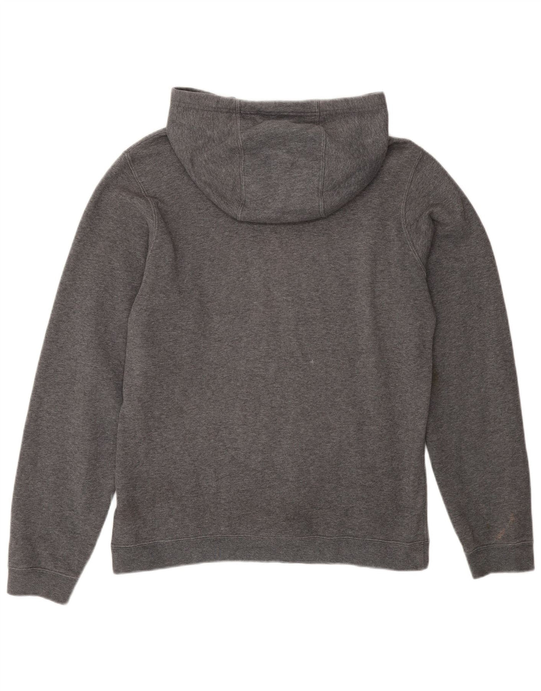 NIKE Mens Graphic Hoodie Jumper Small Grey Cotton