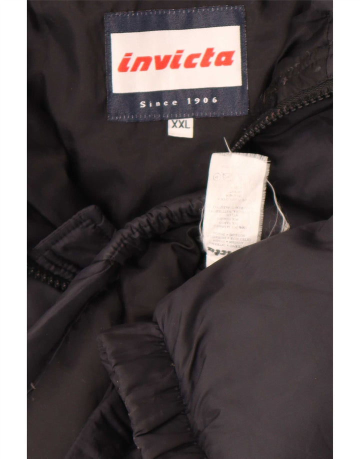 Invicta Herre hættepolstret jakke UK 44 2XL Sort polyamid