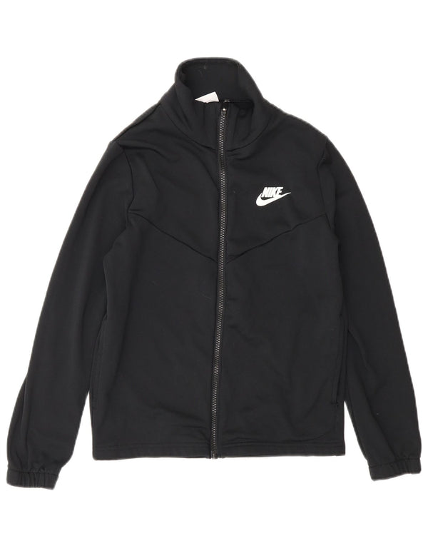 Nike drenge grafisk træningsdragt topjakke 10-11 år medium sort polyester