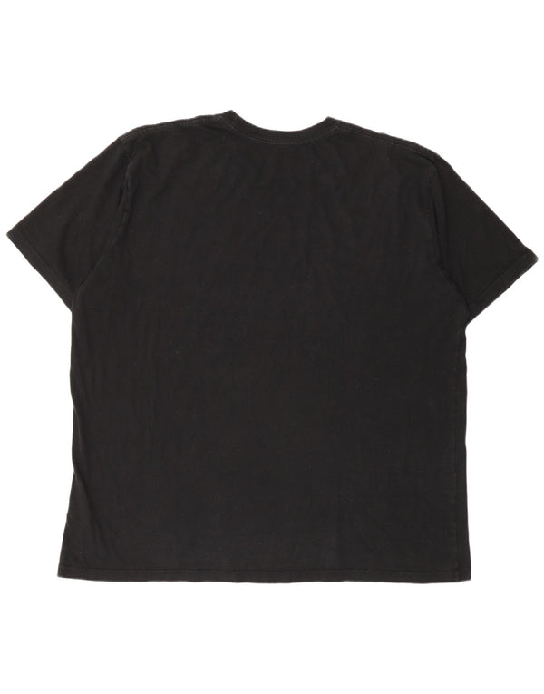 Hard Rock Cafe Herre Prag Klassisk pasform grafisk T-shirt top 2XL sort bomuld