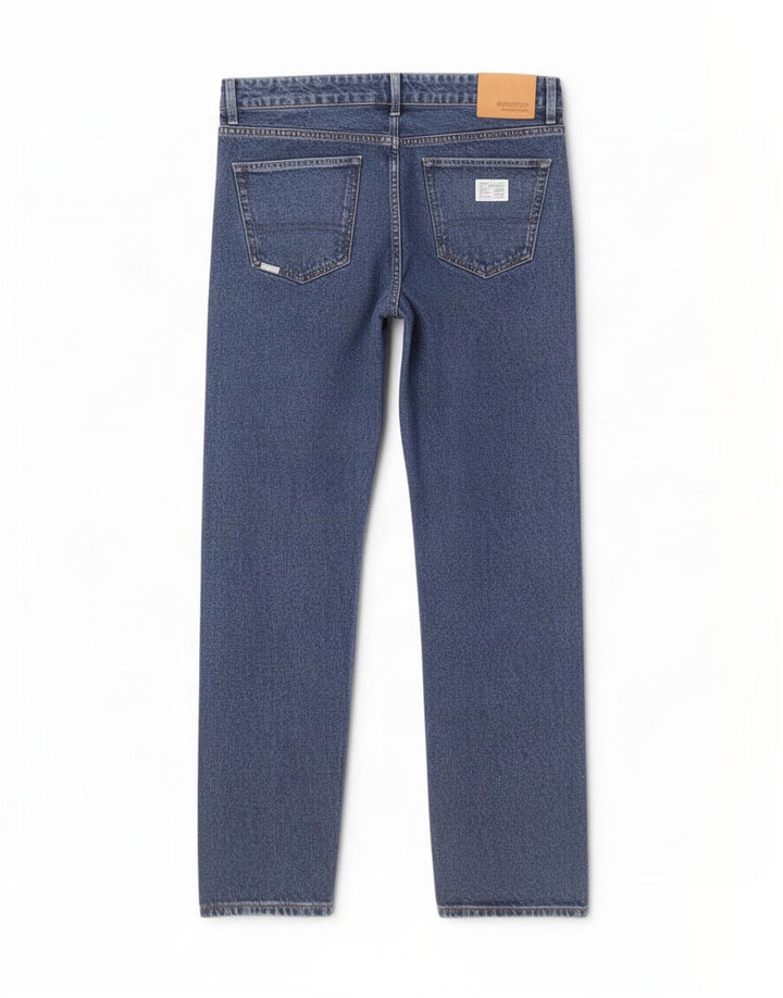 Superdry Straight Jeans til mænd W32 L32 blå bomuld