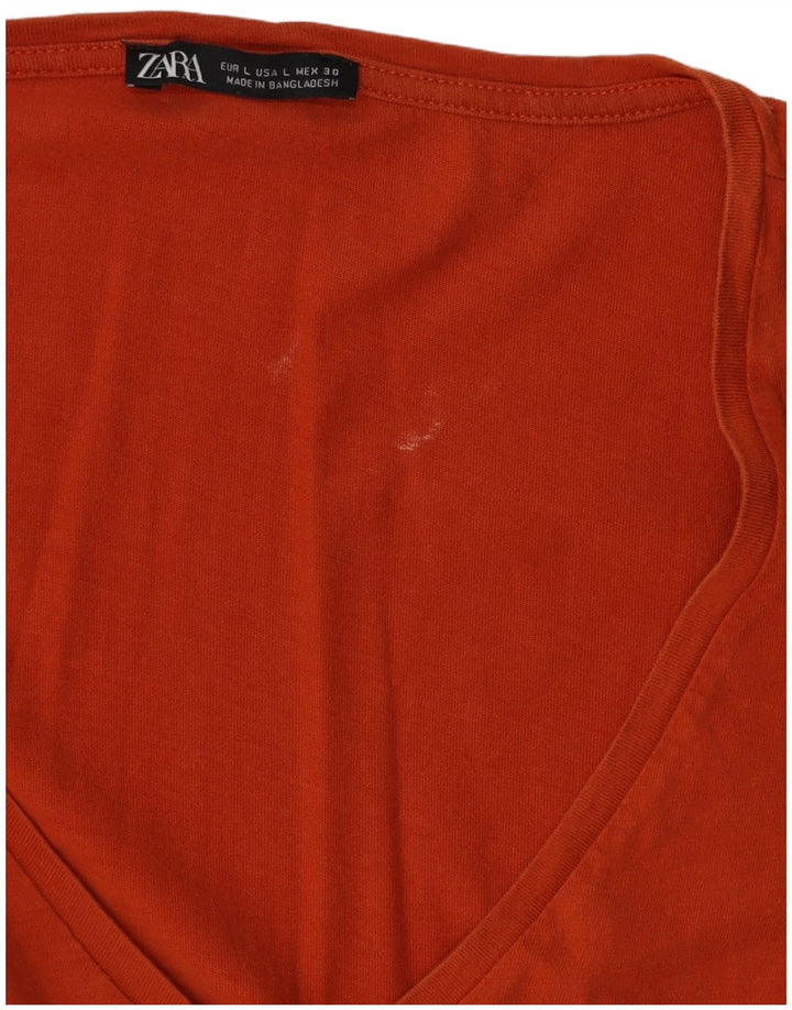 ZARA Damekjole UK 16 Large Orange