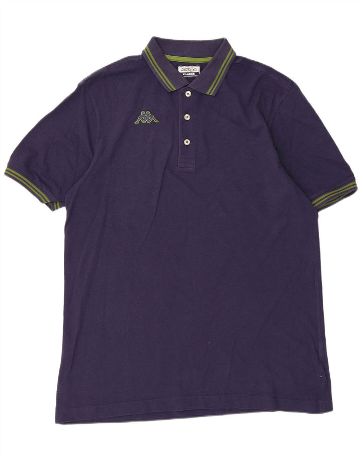 Kappa herre poloshirt XL marineblå