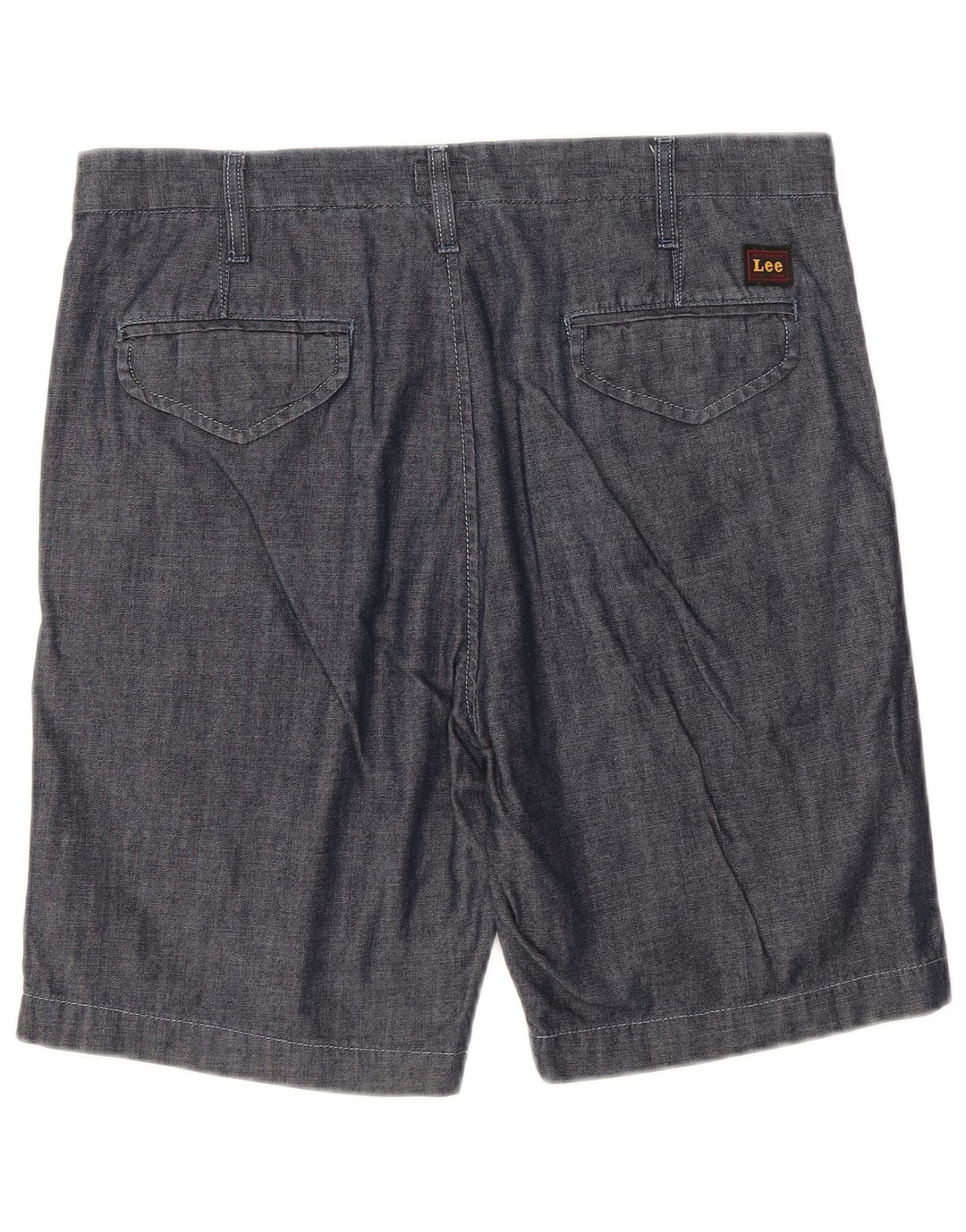 Lee Herre Chino Shorts W33 Medium Marineblå Bomuld