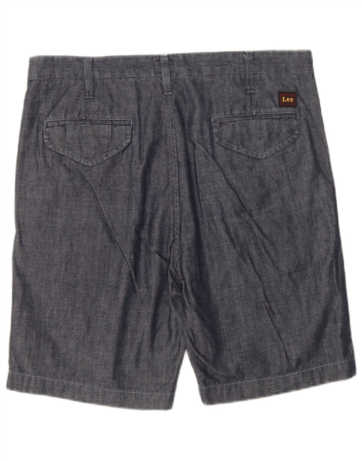 Lee Herre Chino Shorts W33 Medium Marineblå Bomuld