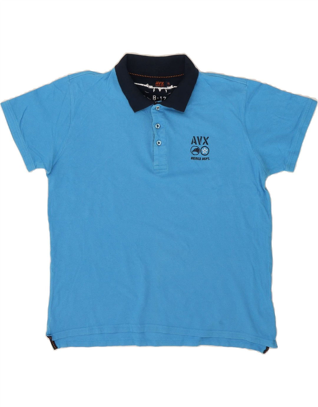 AVIREX Mens Polo Shirt XL Blue Vintage Avirex and Second-Hand Avirex from Messina Hembry 